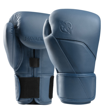 Hayabusa E1 Leather Boxing Gloves-navy